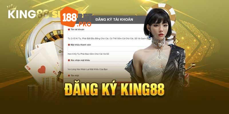 đăng ký tài khoản tại King88